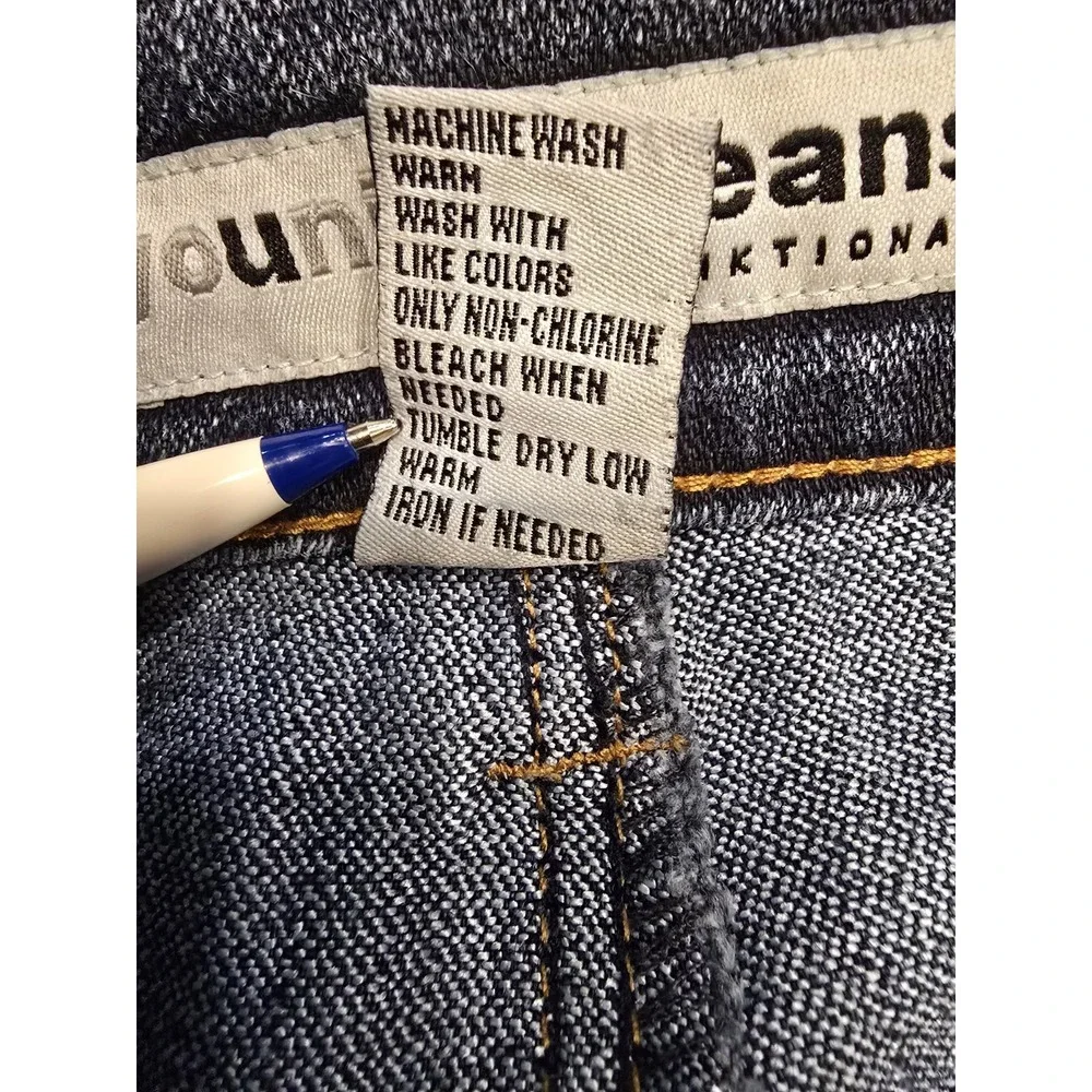 YOUNIQUE Originals Jeans Mid Rise Junior's 13 Flared‎ Dark Wash Blue Denim EUC - Picture 8 of 8